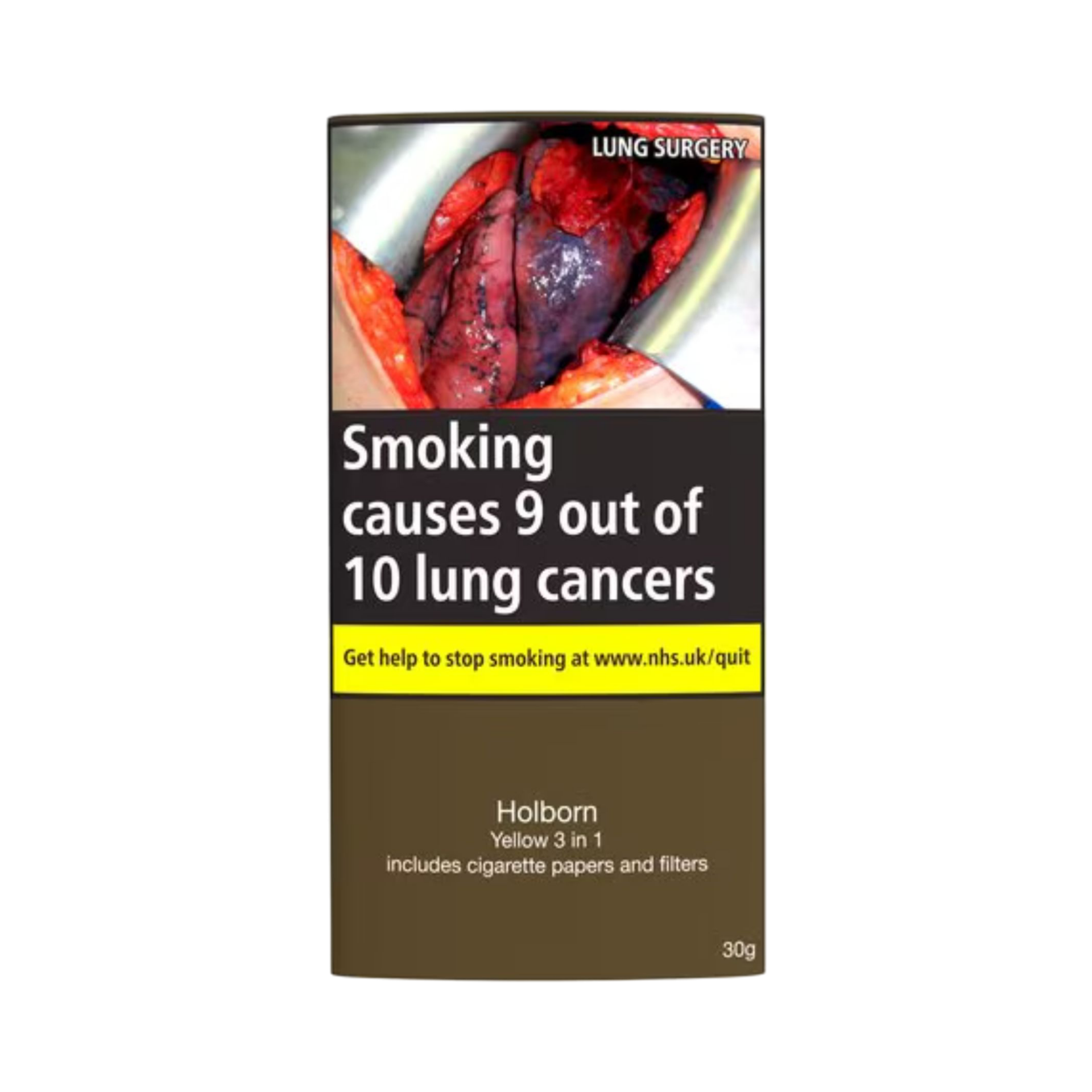 HOLBORN YELLOW 3 IN 1 ROLLING TOBACCO 30g