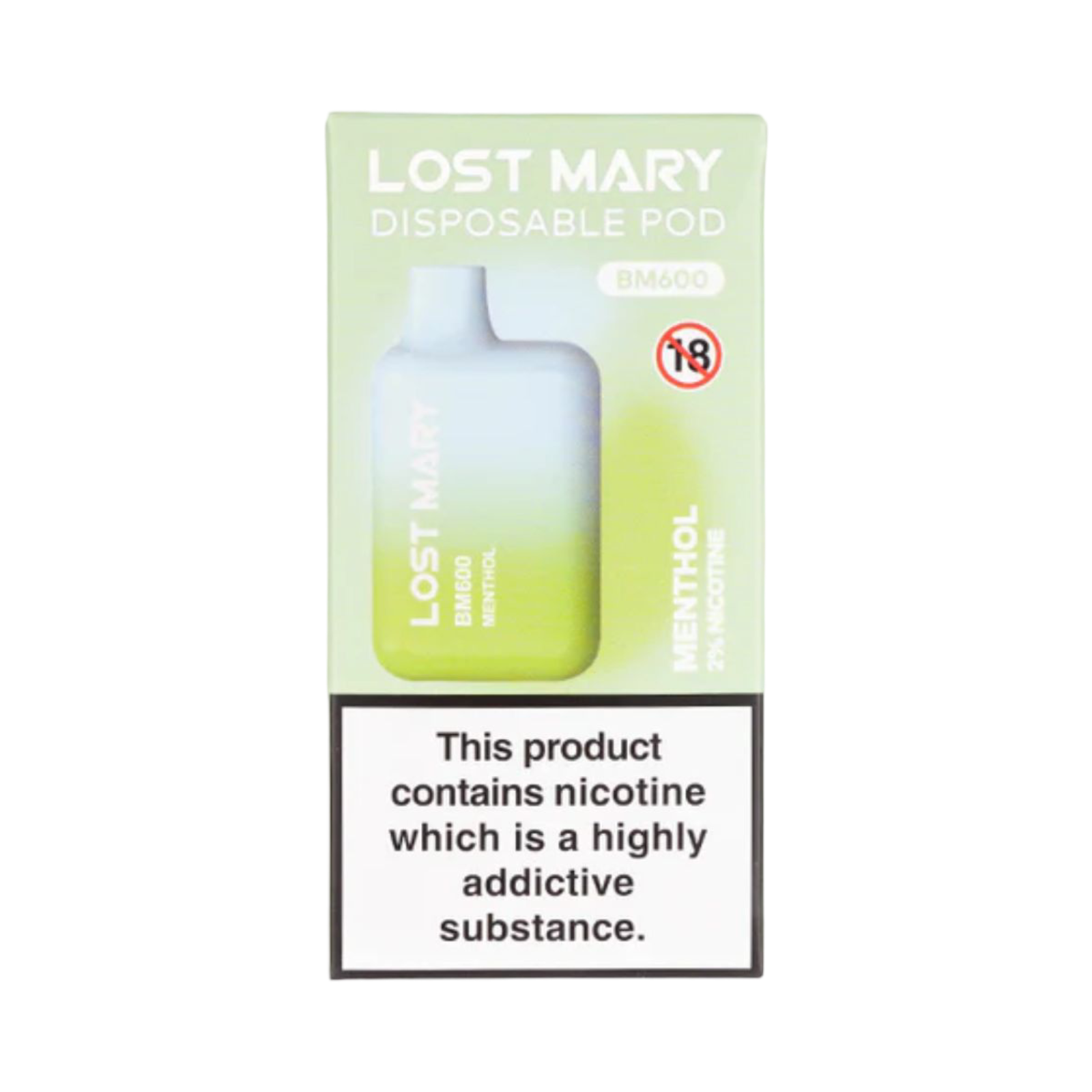 LOST MARY BM600 MENTHOL DISPOSABLE VAPE