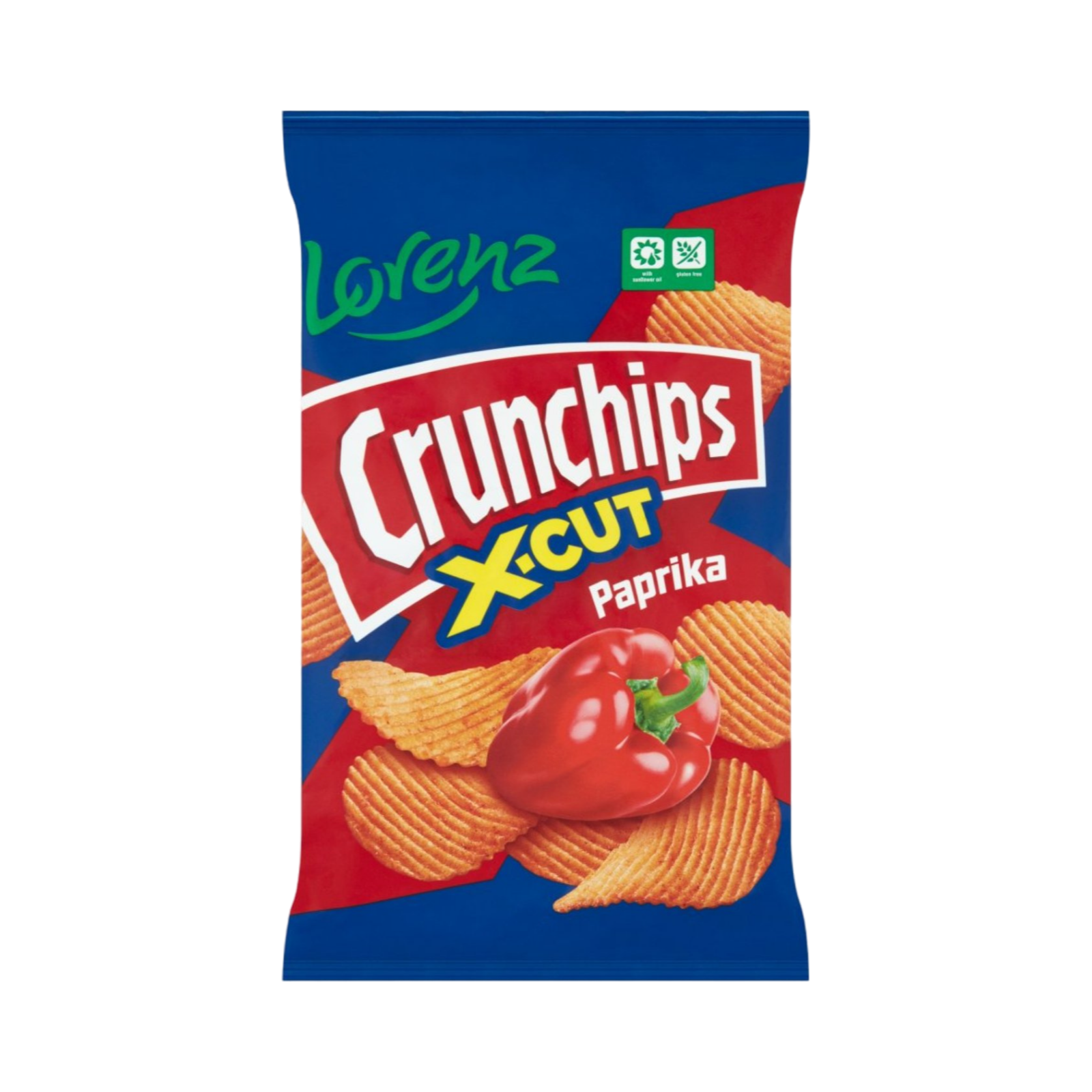 LORENZ CRUNCHIPS X-CUT PAPRIKA FLAVOUR 75g PACKET