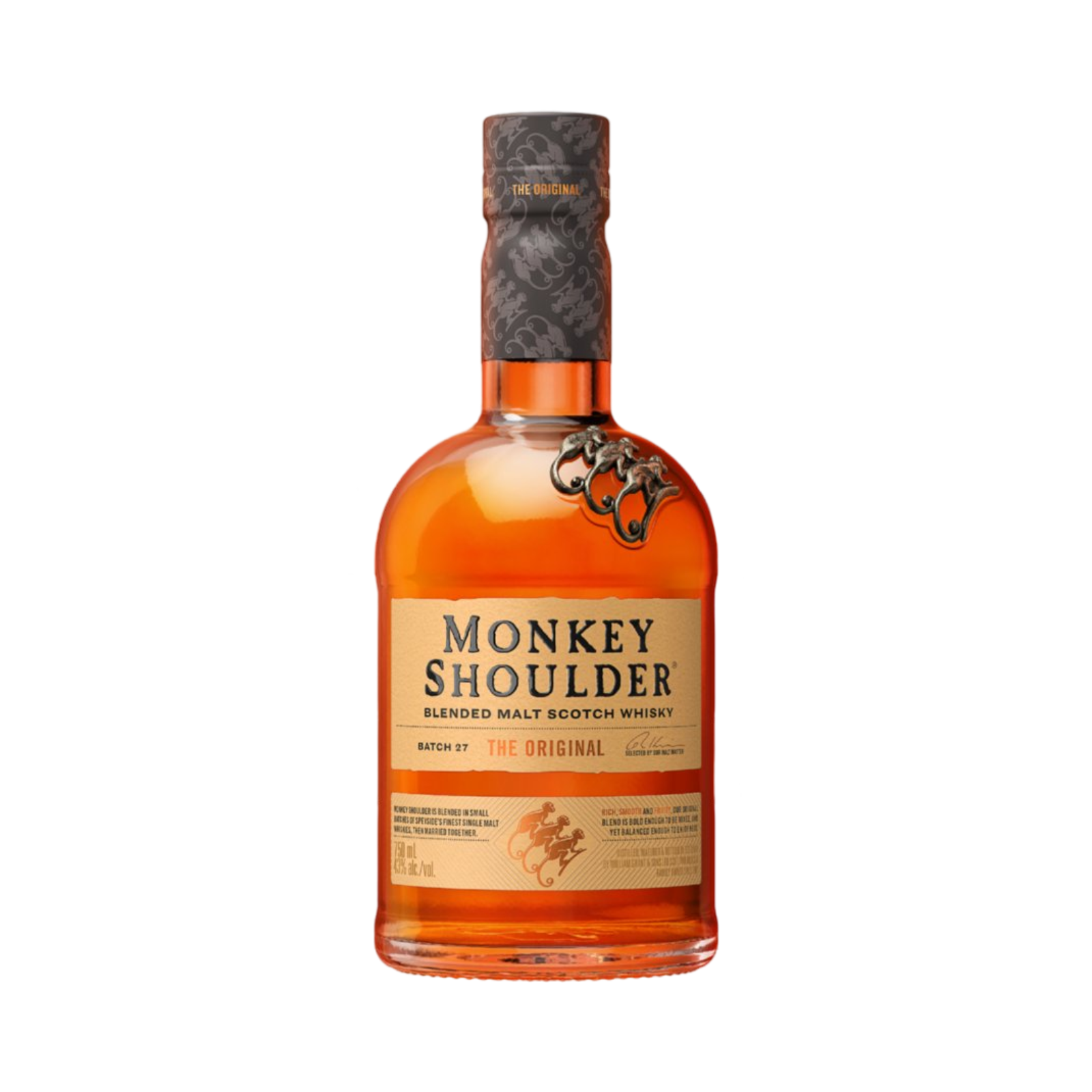 MONKEY SHOULDER BLENDED MALT SCOTCH WHISKY 70cl BOTTLE