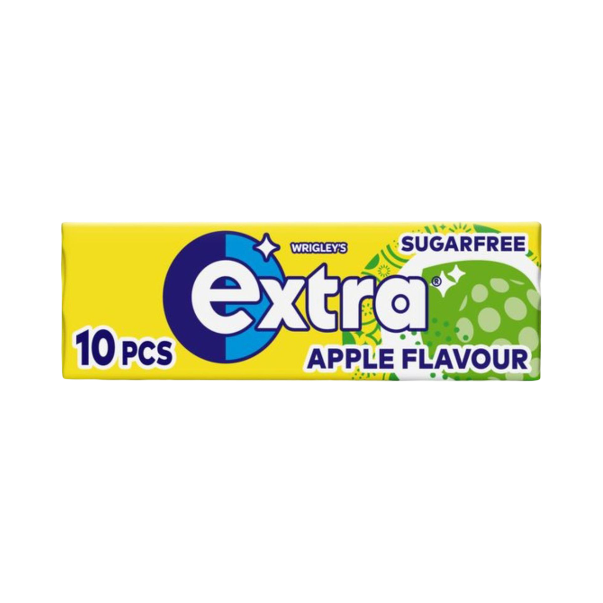 WRIGLEY'S EXTRA APPLE FLAVOUR SUGAR FREE GUM 10 PIECES