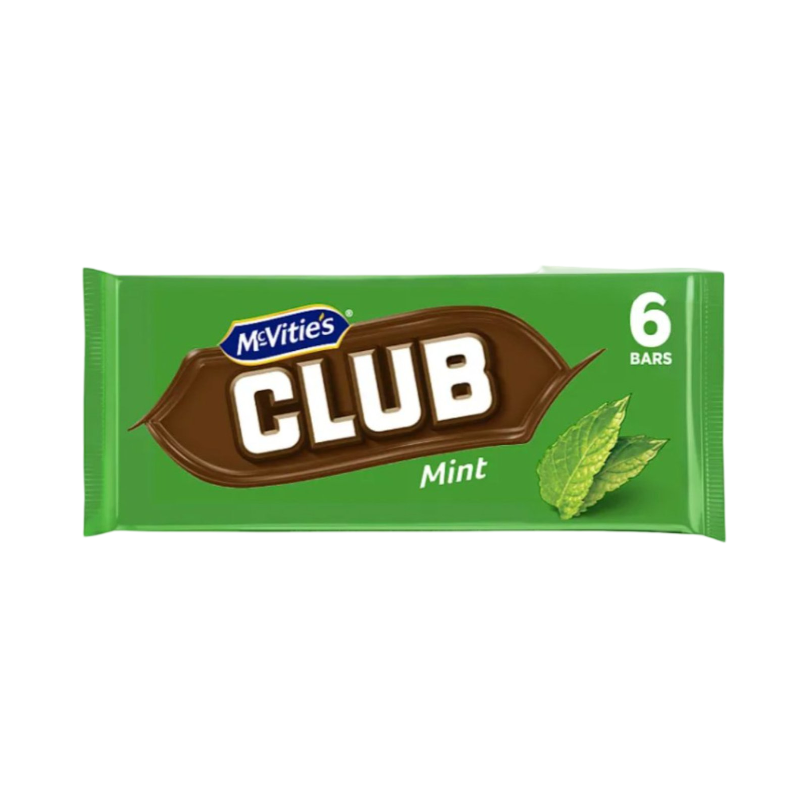 MCVITIE'S CLUB MINT BISCUITS BAR 132g PACKET