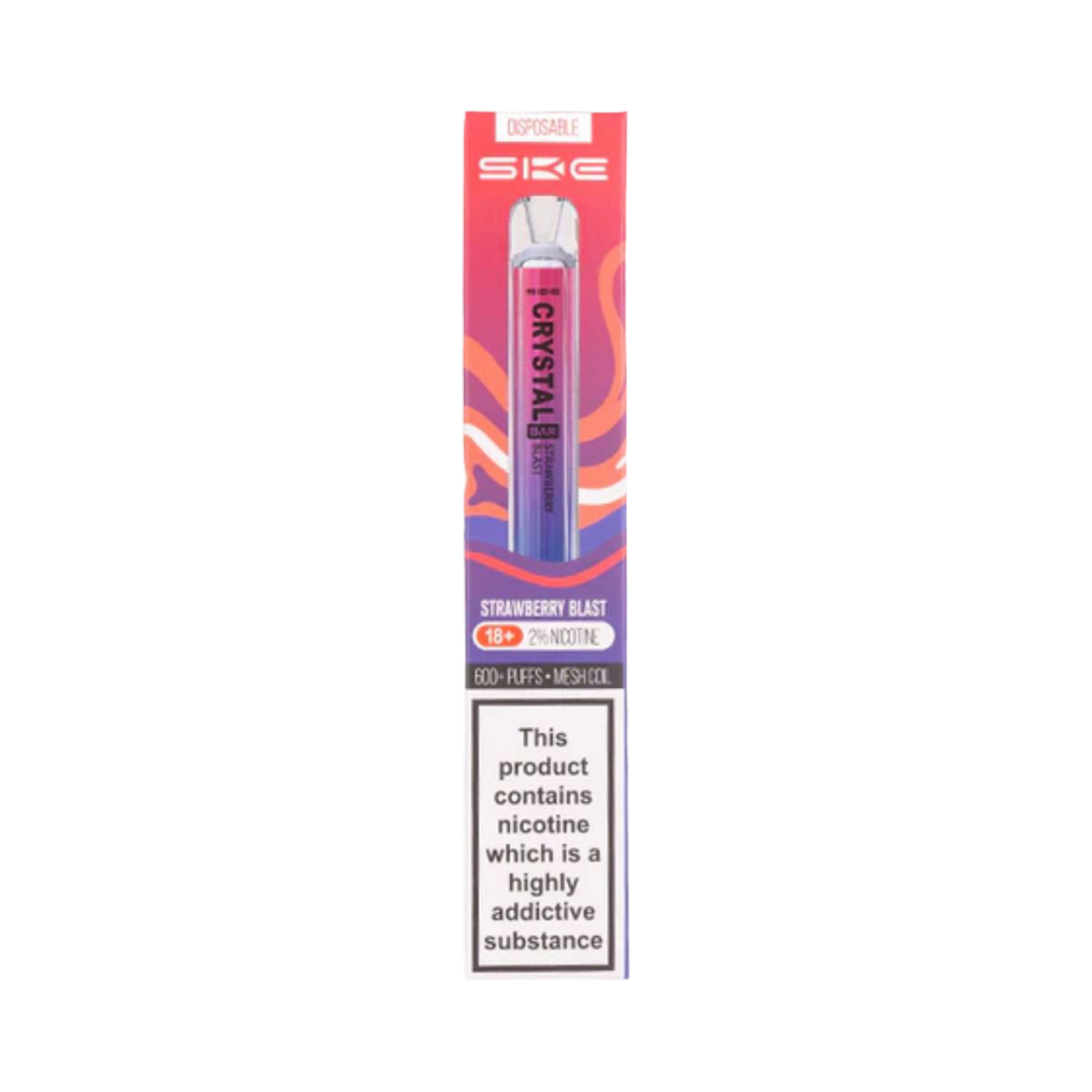 CRYSTAL BAR STRAWBERRY BLAST DISPOSABLE VAPE