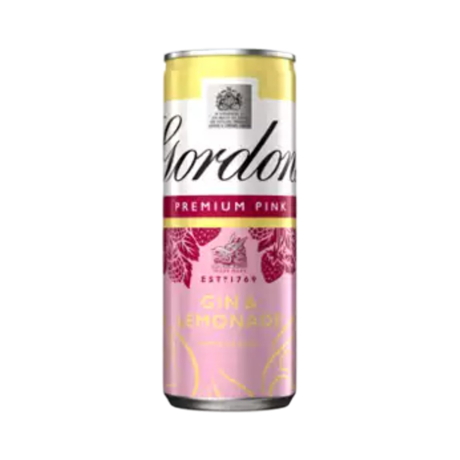 GORDON'S PREMIUM PINK GIN & LEMONADE MIXED CAN 250ml