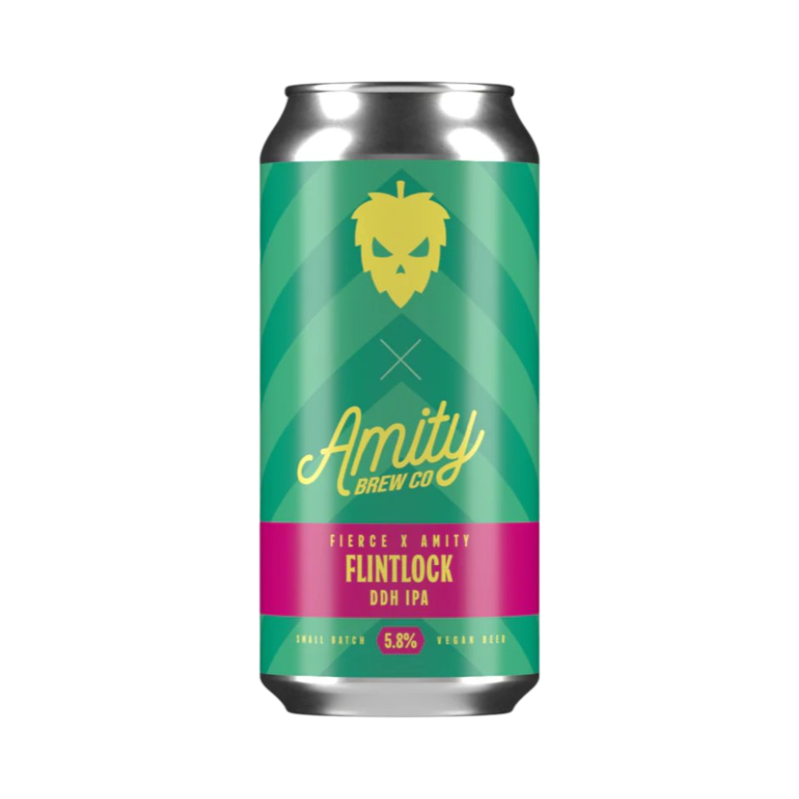 FIERCE BEER AMITY BREW FLINTLOCK DDH IPA 440ml CAN