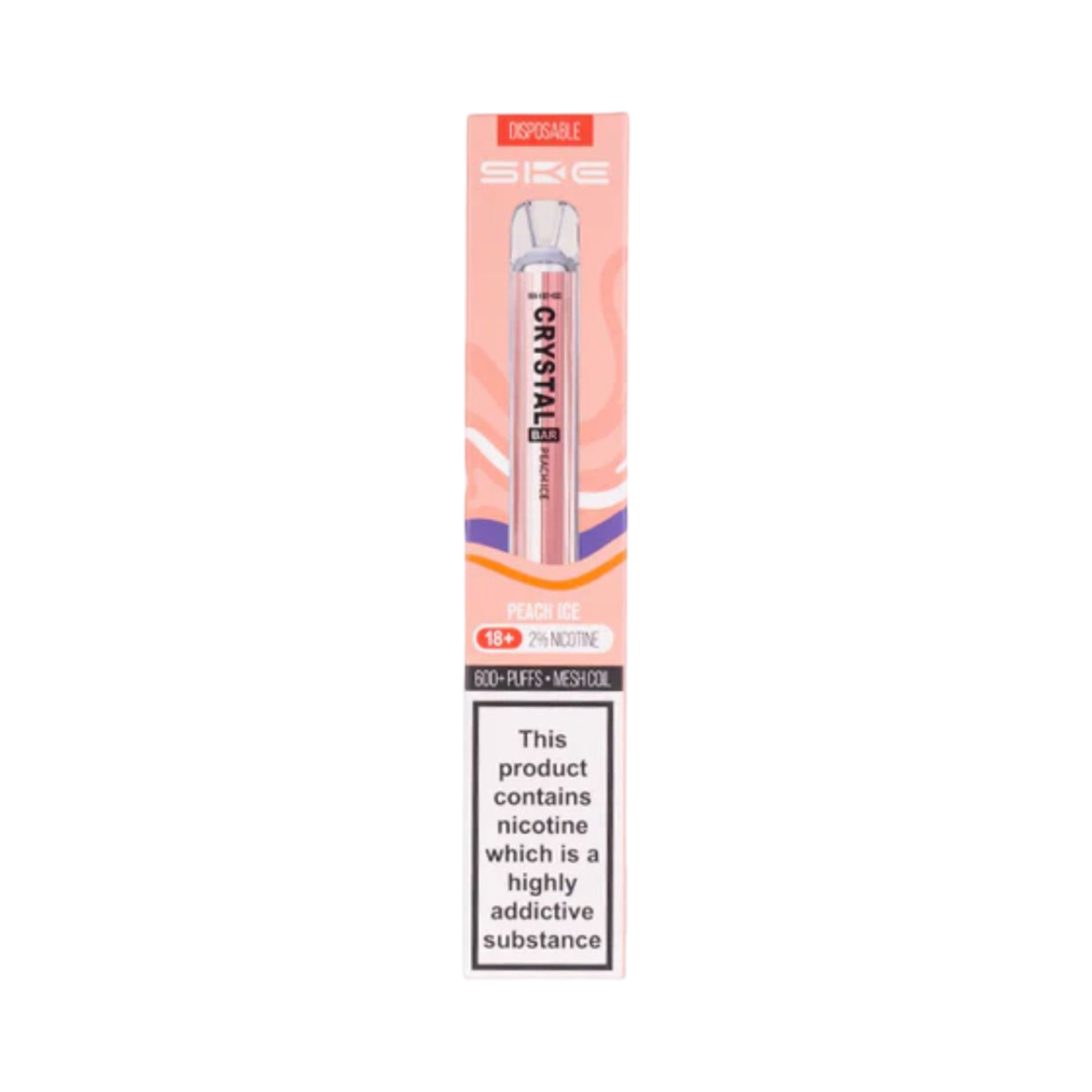 CRYSTAL BAR PEACH ICE DISPOSABLE VAPE