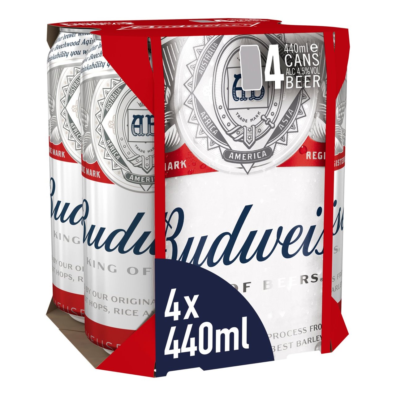 BUDWEISER 4x440ml CAN