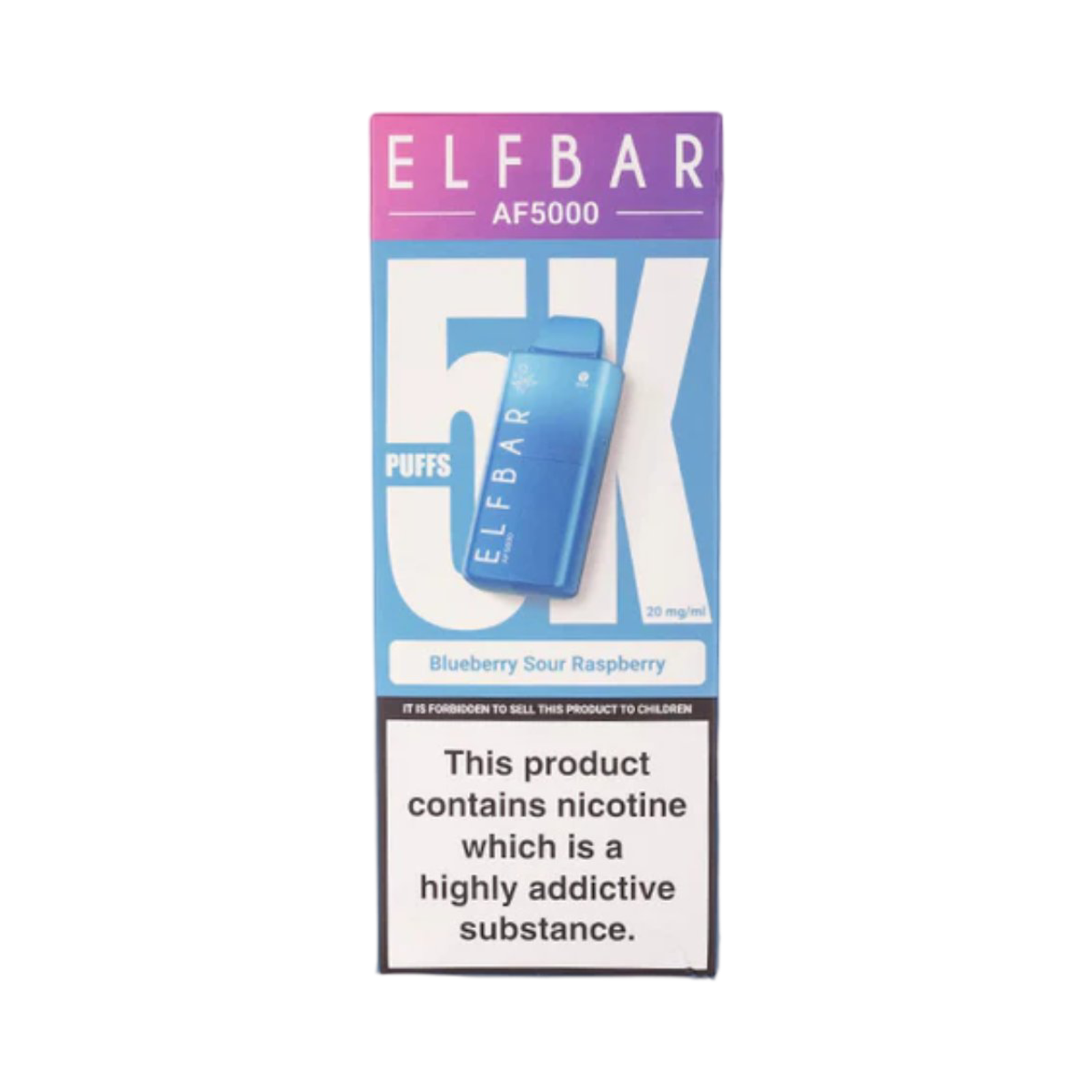 ELF BAR AF5000 BLUEBERRY SOUR RASPBERRY FLAVOUR