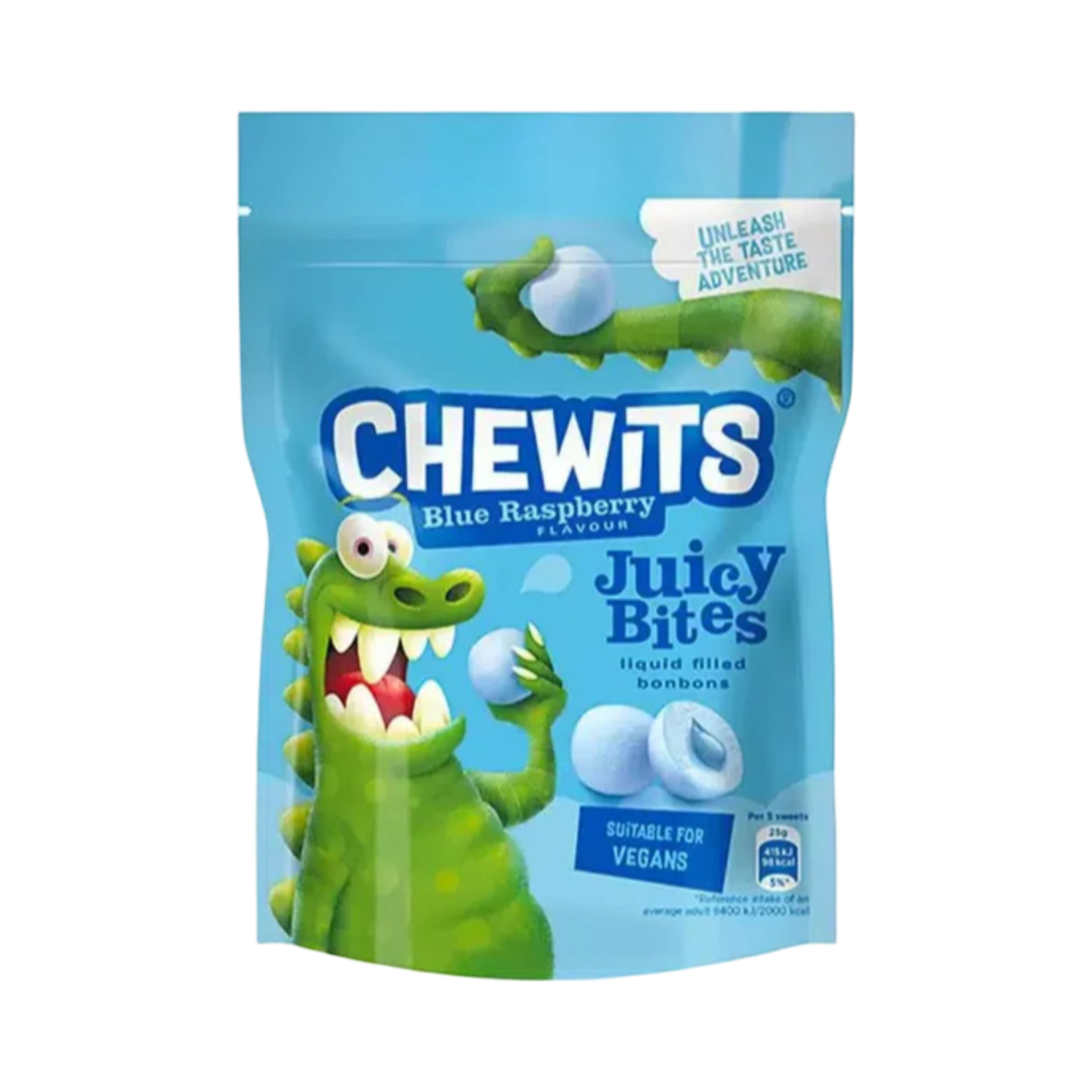 CHEWITS JUICY BITES BLUE RASPBERRY FLAVOUR 115g