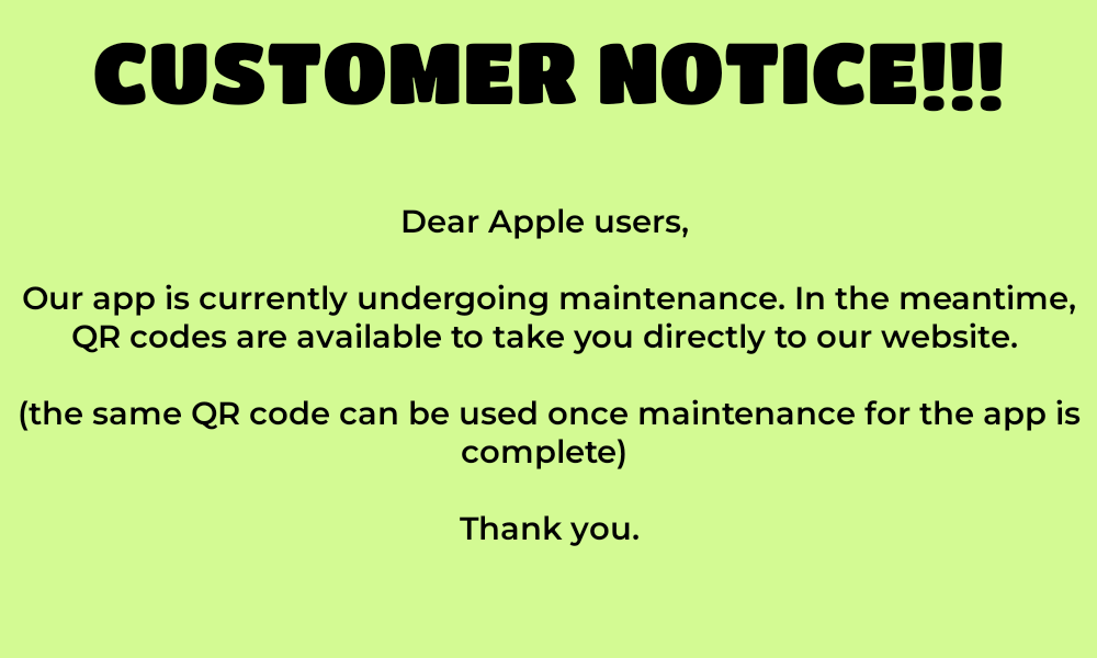 Customer notice